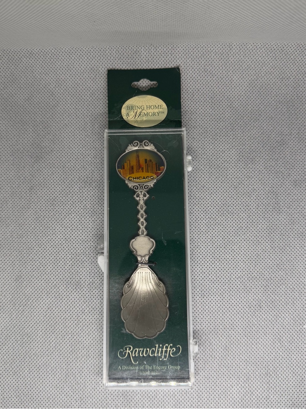 Vintage 2002 Rawcliffe Pewter Chicago Skyline Souvenir Spoon - NWOT